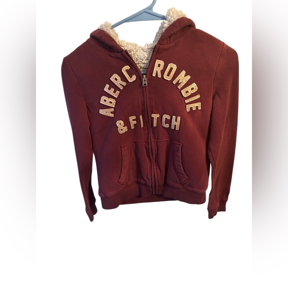 Abercrombie & Fitch Kids Jacket in Maroon and Beige